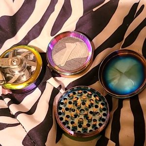 4 piece rainbow titanium grinder